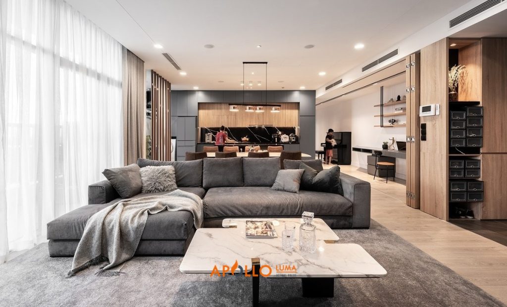 Căn Penthouse có diện tích rộng rãi – thiết kế chuẩn quốc tế