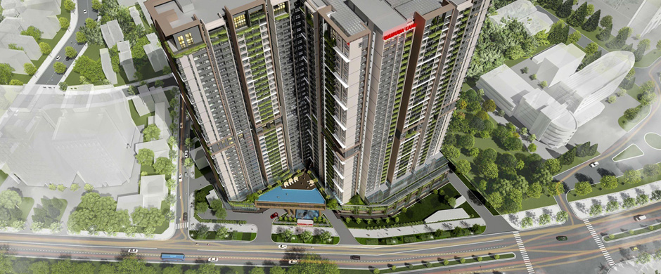 Chung cư Gamuda Hải Phòng view từ trên cao