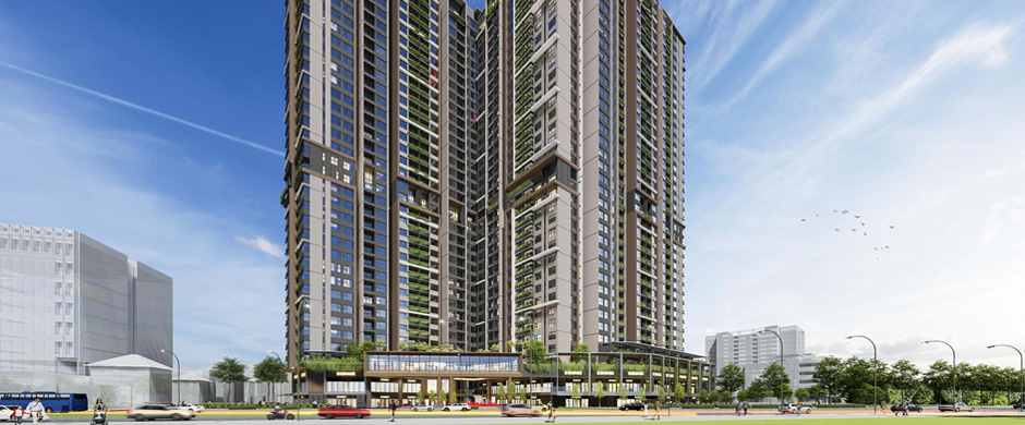 Mặt tiền dự án chung cư Gamuda Hải Phòng